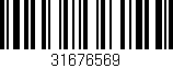 Código de barras (EAN, GTIN, SKU, ISBN): '31676569'