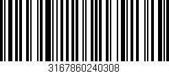 Código de barras (EAN, GTIN, SKU, ISBN): '3167860240308'