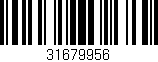 Código de barras (EAN, GTIN, SKU, ISBN): '31679956'