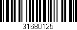 Código de barras (EAN, GTIN, SKU, ISBN): '31680125'