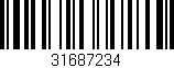 Código de barras (EAN, GTIN, SKU, ISBN): '31687234'