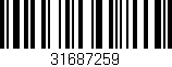 Código de barras (EAN, GTIN, SKU, ISBN): '31687259'