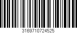 Código de barras (EAN, GTIN, SKU, ISBN): '3169710724525'