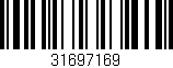 Código de barras (EAN, GTIN, SKU, ISBN): '31697169'