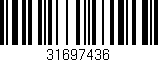 Código de barras (EAN, GTIN, SKU, ISBN): '31697436'