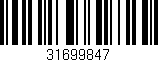 Código de barras (EAN, GTIN, SKU, ISBN): '31699847'
