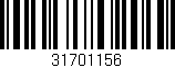 Código de barras (EAN, GTIN, SKU, ISBN): '31701156'