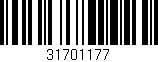 Código de barras (EAN, GTIN, SKU, ISBN): '31701177'