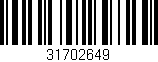 Código de barras (EAN, GTIN, SKU, ISBN): '31702649'