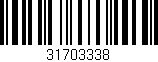 Código de barras (EAN, GTIN, SKU, ISBN): '31703338'