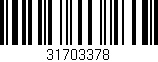 Código de barras (EAN, GTIN, SKU, ISBN): '31703378'