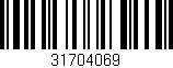 Código de barras (EAN, GTIN, SKU, ISBN): '31704069'