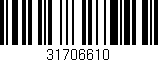 Código de barras (EAN, GTIN, SKU, ISBN): '31706610'