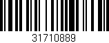 Código de barras (EAN, GTIN, SKU, ISBN): '31710889'