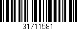 Código de barras (EAN, GTIN, SKU, ISBN): '31711581'