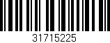 Código de barras (EAN, GTIN, SKU, ISBN): '31715225'