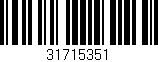 Código de barras (EAN, GTIN, SKU, ISBN): '31715351'