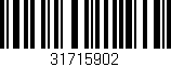Código de barras (EAN, GTIN, SKU, ISBN): '31715902'