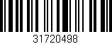 Código de barras (EAN, GTIN, SKU, ISBN): '31720498'