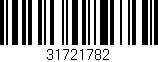 Código de barras (EAN, GTIN, SKU, ISBN): '31721782'