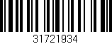 Código de barras (EAN, GTIN, SKU, ISBN): '31721934'