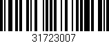 Código de barras (EAN, GTIN, SKU, ISBN): '31723007'