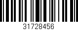 Código de barras (EAN, GTIN, SKU, ISBN): '31728456'