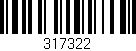 Código de barras (EAN, GTIN, SKU, ISBN): '317322'