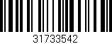 Código de barras (EAN, GTIN, SKU, ISBN): '31733542'