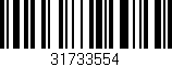 Código de barras (EAN, GTIN, SKU, ISBN): '31733554'