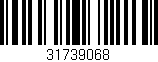 Código de barras (EAN, GTIN, SKU, ISBN): '31739068'