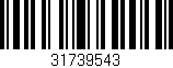 Código de barras (EAN, GTIN, SKU, ISBN): '31739543'