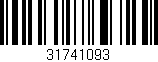 Código de barras (EAN, GTIN, SKU, ISBN): '31741093'