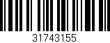 Código de barras (EAN, GTIN, SKU, ISBN): '31743155'