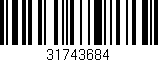 Código de barras (EAN, GTIN, SKU, ISBN): '31743684'