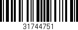 Código de barras (EAN, GTIN, SKU, ISBN): '31744751'