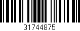 Código de barras (EAN, GTIN, SKU, ISBN): '31744875'