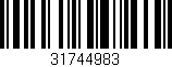 Código de barras (EAN, GTIN, SKU, ISBN): '31744983'