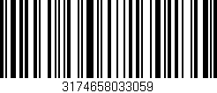 Código de barras (EAN, GTIN, SKU, ISBN): '3174658033059'