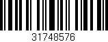 Código de barras (EAN, GTIN, SKU, ISBN): '31748576'