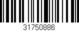 Código de barras (EAN, GTIN, SKU, ISBN): '31750886'