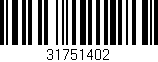 Código de barras (EAN, GTIN, SKU, ISBN): '31751402'