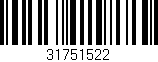 Código de barras (EAN, GTIN, SKU, ISBN): '31751522'