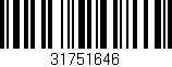 Código de barras (EAN, GTIN, SKU, ISBN): '31751646'