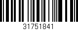 Código de barras (EAN, GTIN, SKU, ISBN): '31751841'