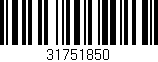 Código de barras (EAN, GTIN, SKU, ISBN): '31751850'