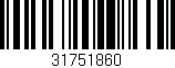 Código de barras (EAN, GTIN, SKU, ISBN): '31751860'
