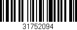 Código de barras (EAN, GTIN, SKU, ISBN): '31752094'
