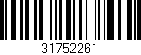 Código de barras (EAN, GTIN, SKU, ISBN): '31752261'