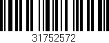 Código de barras (EAN, GTIN, SKU, ISBN): '31752572'